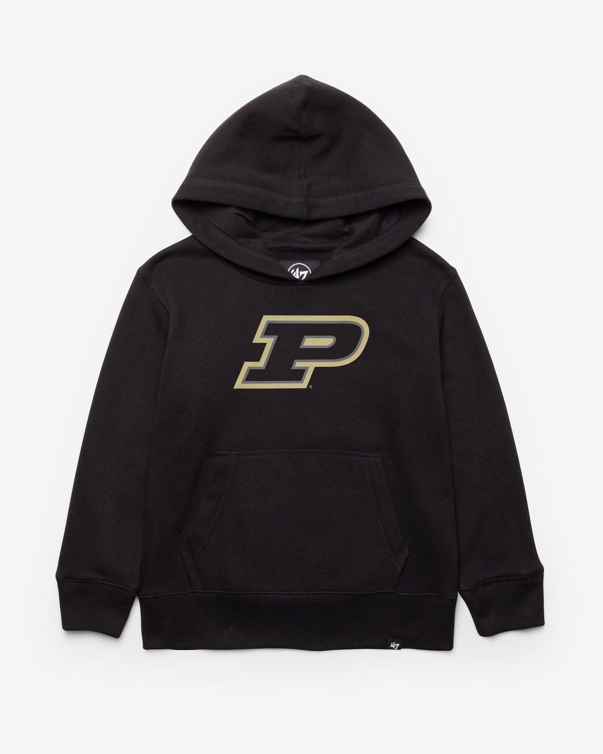 PURDUE BOILERMAKERS DISTRESSED IMPRINT '47 KID'S HEADLINE HOOD
