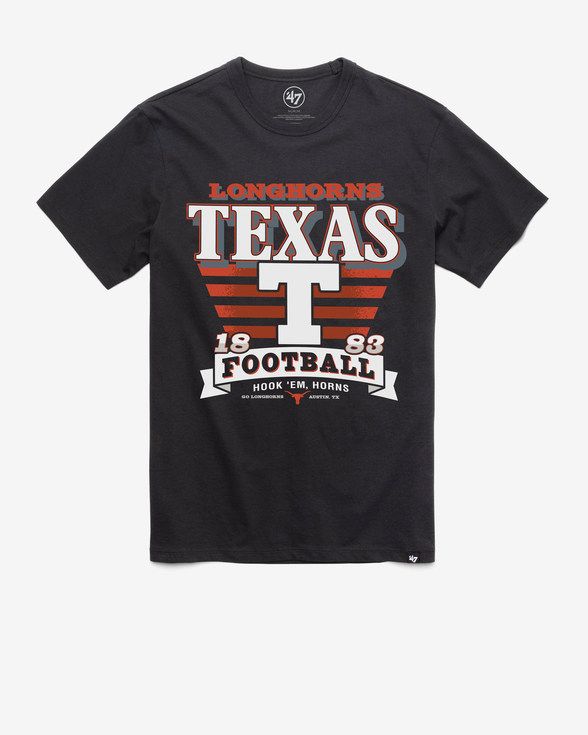 TEXAS LONGHORNS STRIPE SPLASH '47 FRANKLIN TEE