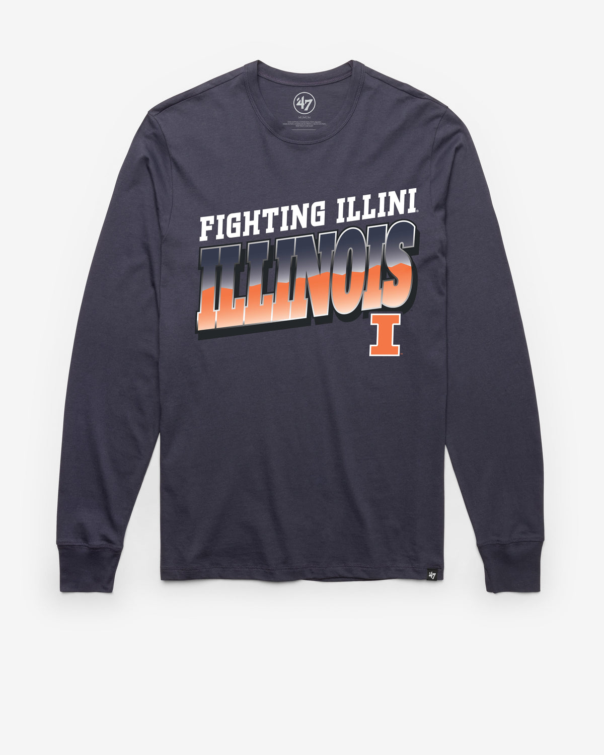 ILLINOIS FIGHTING ILLINI POLISHED '47 FRANKLIN LONG SLEEVE TEE