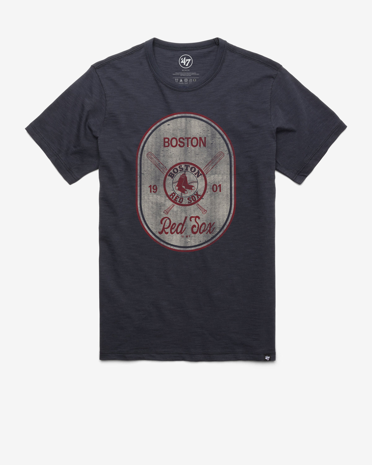 BOSTON RED SOX COOPERSTOWN CROSS PATCH '47 SCRUM TEE