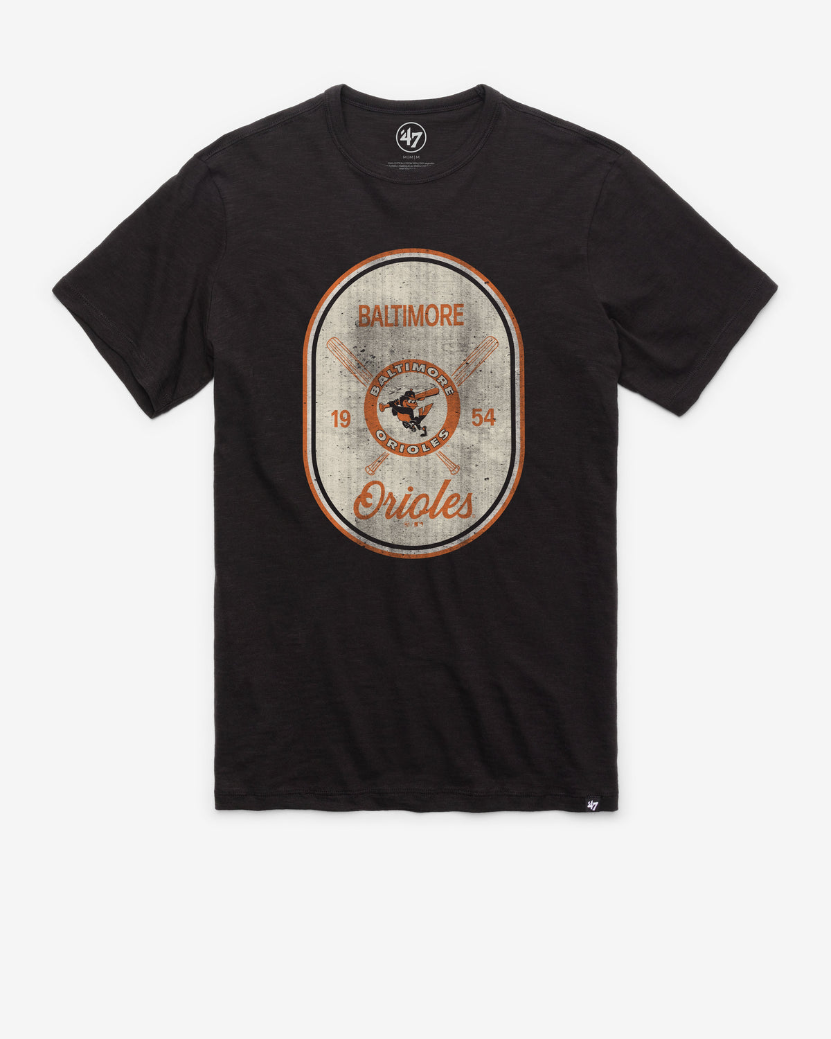 BALTIMORE ORIOLES COOPERSTOWN CROSS PATCH '47 SCRUM TEE