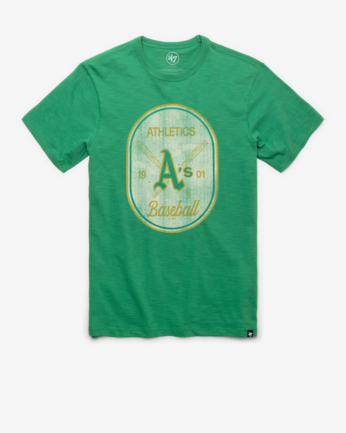 ATHLETICS BASEBALL COOPERTOWN CROSS PATCH '47 SCRUM TEE