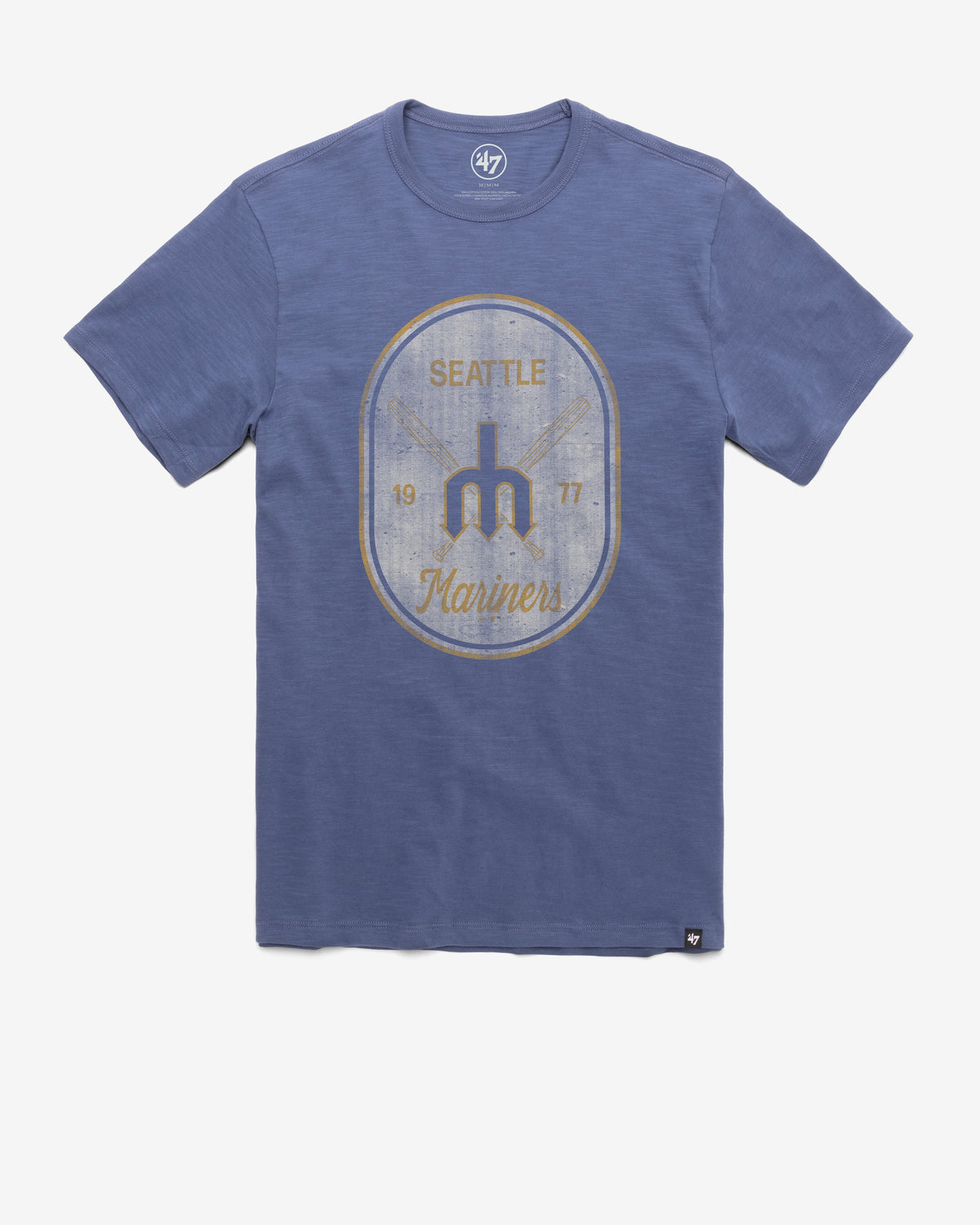 SEATTLE MARINERS COOPERSTOWN CROSS PATCH '47 SCRUM TEE