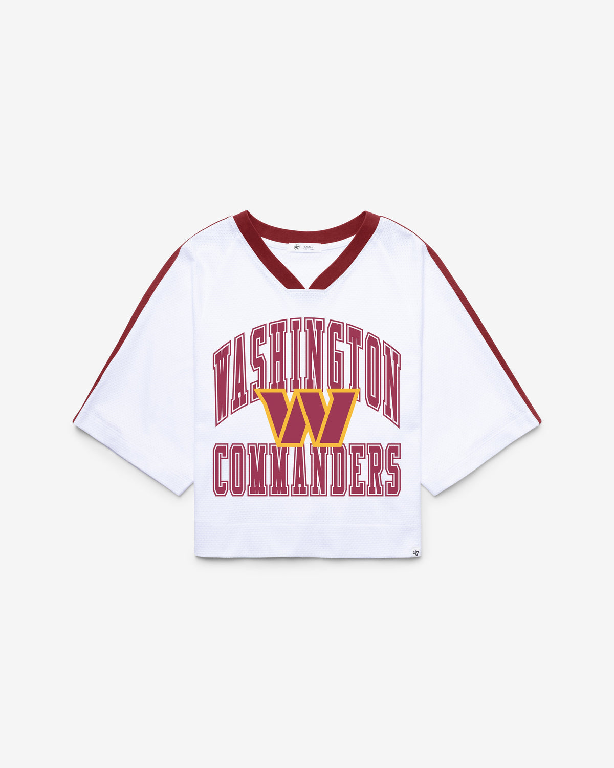 WASHINGTON COMMANDERS BIG OVERARCH '47 WOMEN'S DROP NEEDLE RAGLAN JERSEY