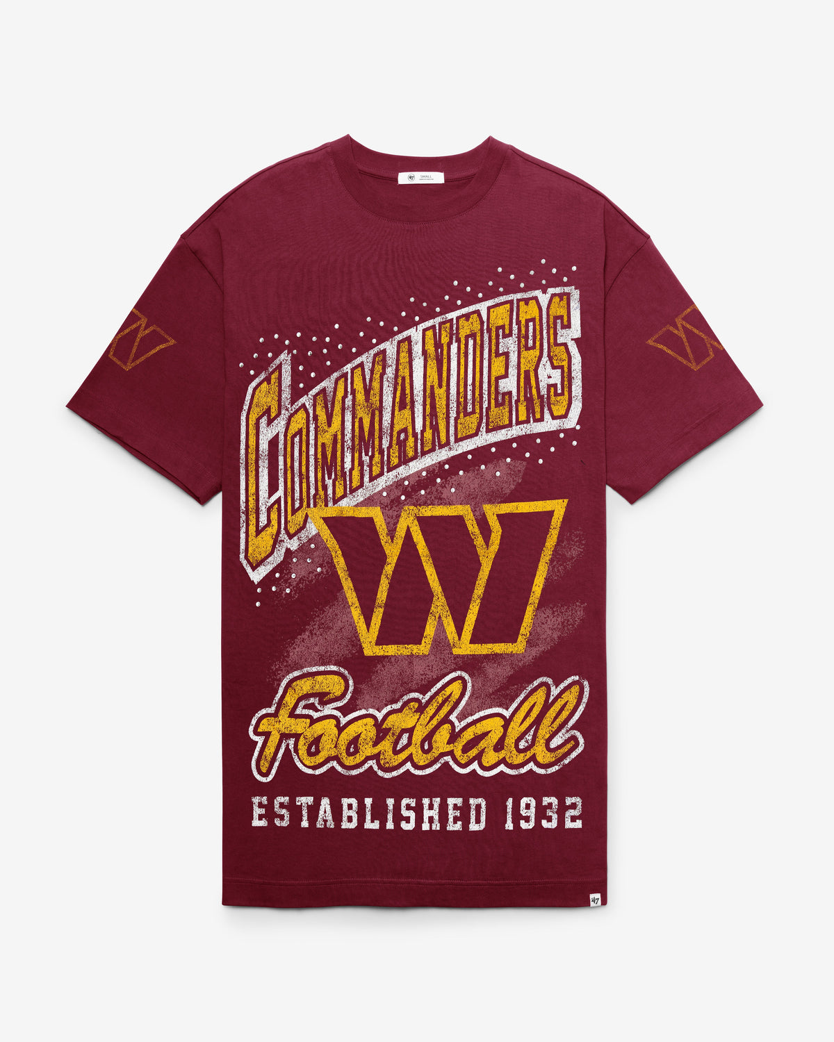 WASHINGTON COMMANDERS GEMSTONE SWASH '47 WOMEN'S T-SHIRT DRESS
