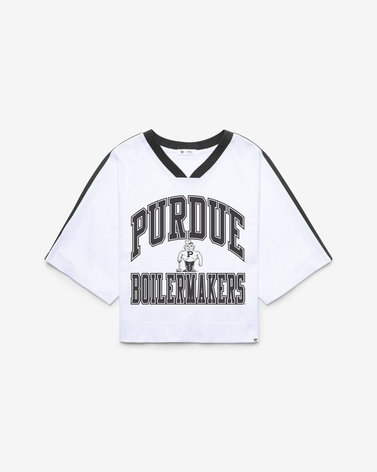 PURDUE BOILERMAKERS VINTAGE BIG OVERARCH '47 WOMEN'S DROP NEEDLE RAGLAN JERSEY