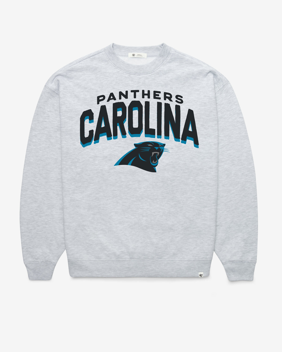CAROLINA PANTHERS CAMPUS ARCH CLOUD '47 OVERSIZED CREW WOMENS