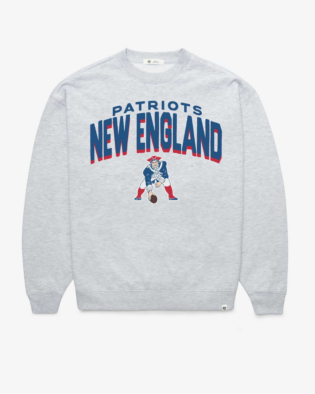 NEW ENGLAND PATRIOTS HISTORIC CAMPUS ARCH CLOUD '47 OVERSIZED CREW WOMENS