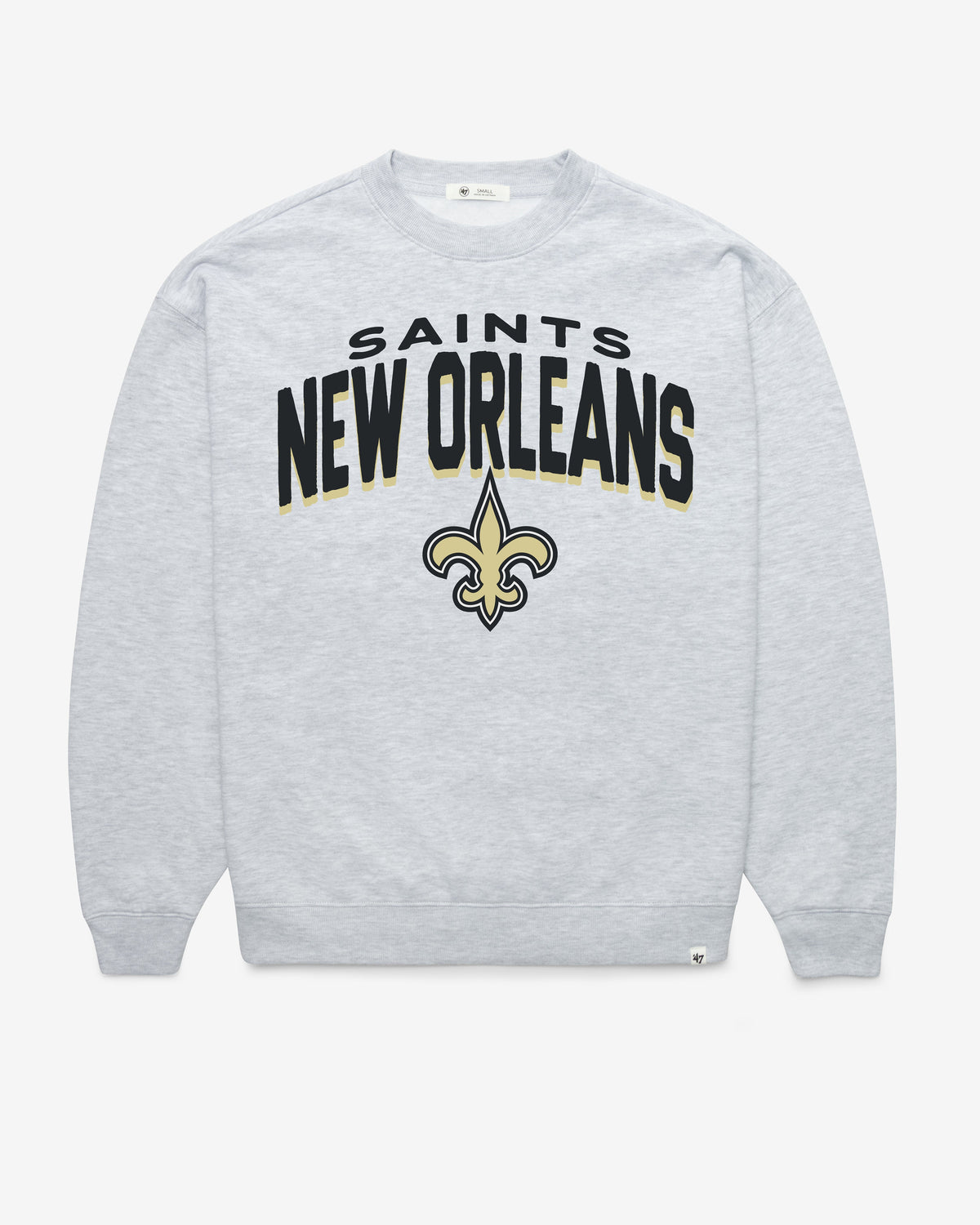 NEW ORLEANS SAINTS CAMPUS ARCH CLOUD '47 OVERSIZED CREW WOMENS