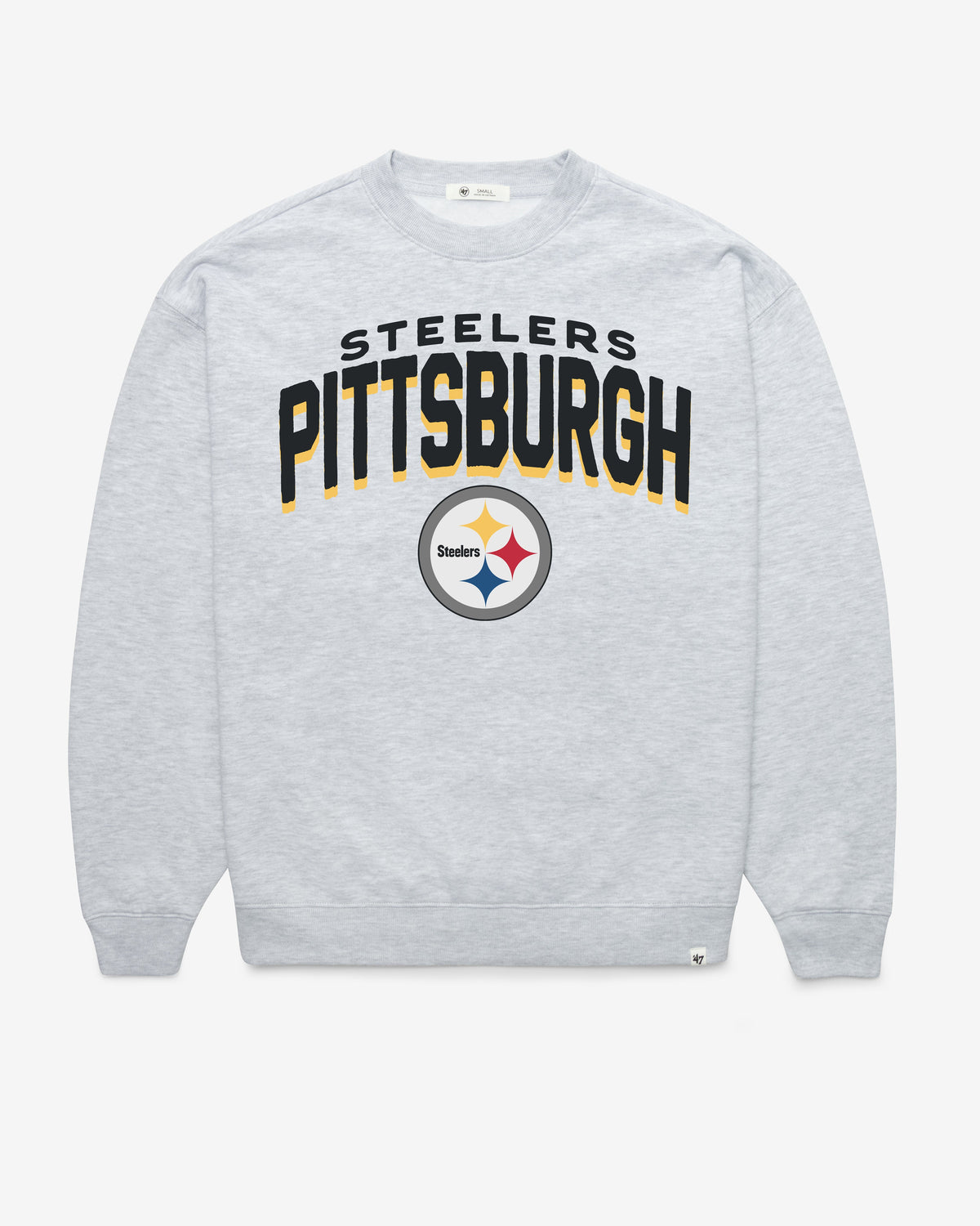 PITTSBURGH STEELERS CAMPUS ARCH CLOUD '47 OVERSIZED CREW WOMENS