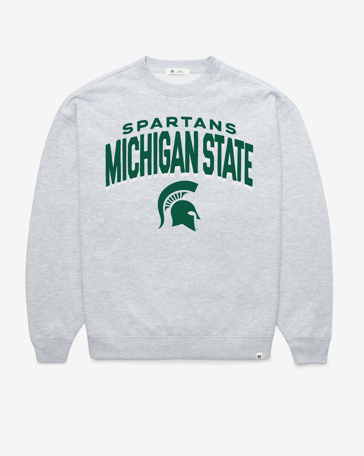 MICHIGAN STATE SPARTANS CAMPUS ARCH CLOUD '47 OVERSIZED CREW WOMENS