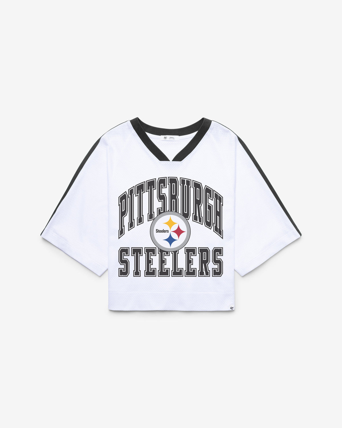 PITTSBURGH STEELERS BIG OVERARCH '47 WOMEN'S DROP NEEDLE RAGLAN JERSEY