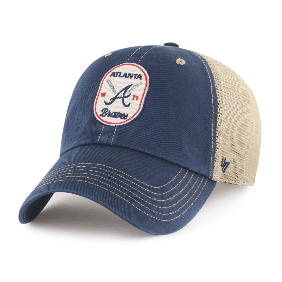 ATLANTA BRAVES CROSSPATCH MESH '47 CLEAN UP