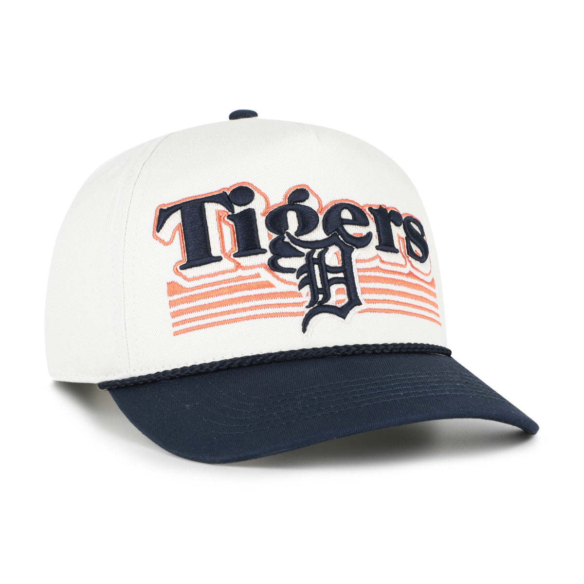 DETROIT TIGERS SCRIPT FADE TWO TONE ROPE '47 HITCH