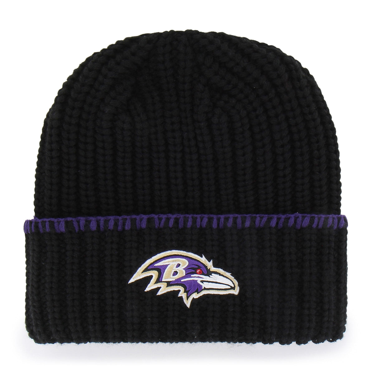 BALTIMORE RAVENS BLANKET STITCH '47 WOMEN'S CUFF KNIT
