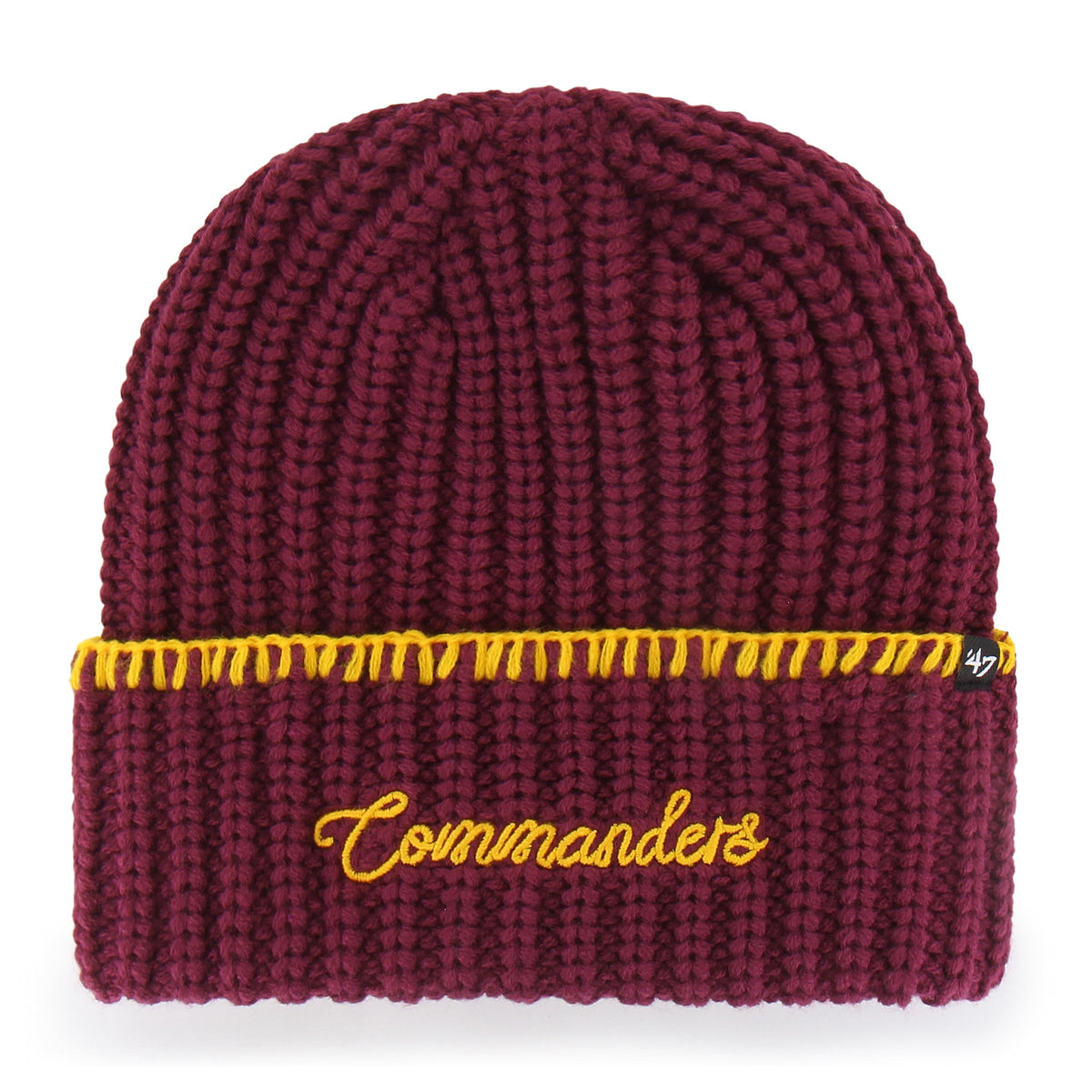 WASHINGTON COMMANDERS BLANKET STITCH '47 WOMEN'S CUFF KNIT