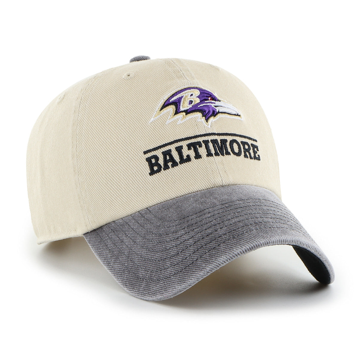 BALTIMORE RAVENS LOGO LINE TWO TONE '47 CLEAN UP