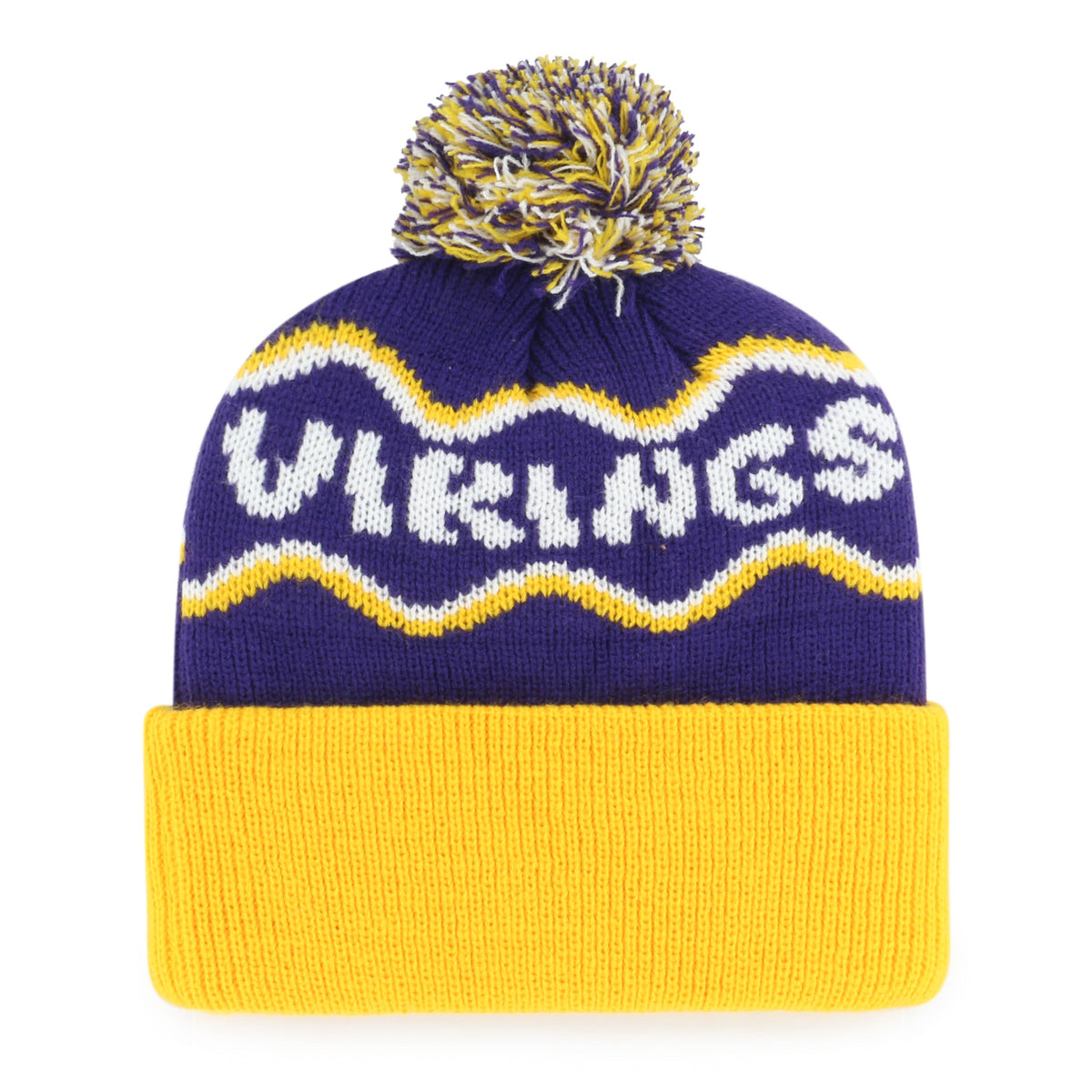 MINNESOTA VIKINGS SQUIGGLE SCRIPT '47 KID'S CUFF KNIT