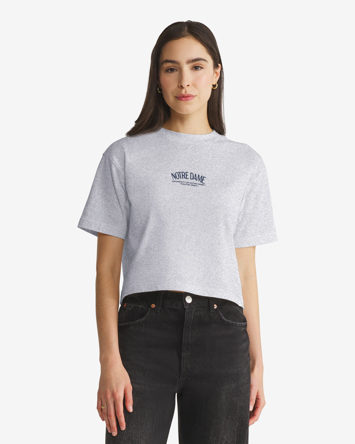 NOTRE DAME FIGHTING IRISH HADRIAN '47 FOUNDATION CROP TEE WOMENS