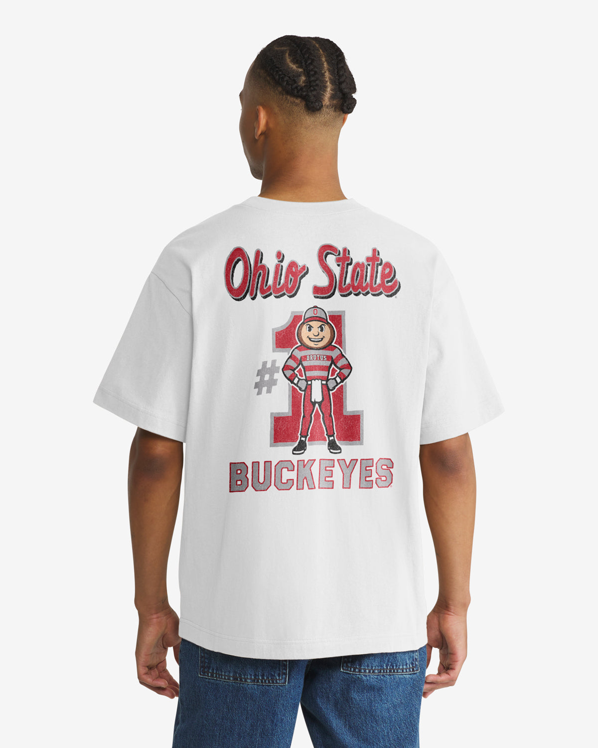 OHIO STATE BUCKEYES CAMPUS MASCOT BACKER '47 FOUNDATION TEE