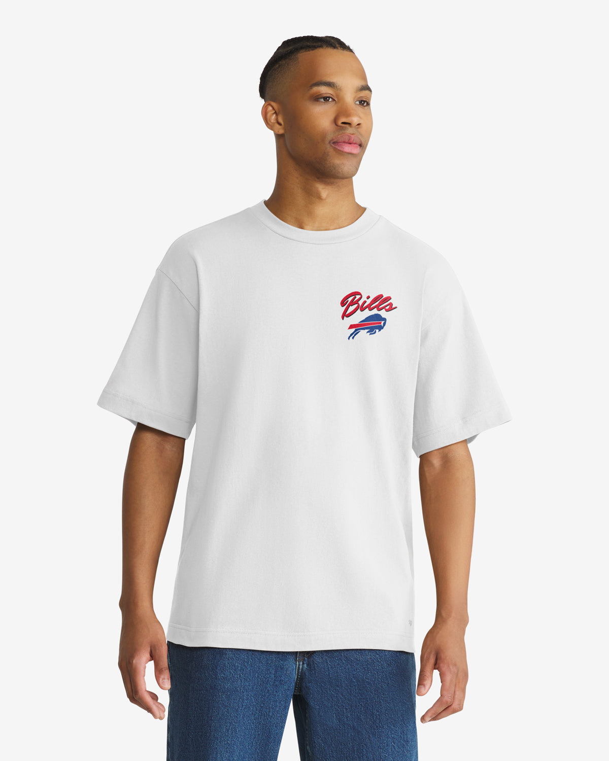 BUFFALO BILLS BACKER SCRIPT ILLUSTRATED '47 FOUNDATION TEE