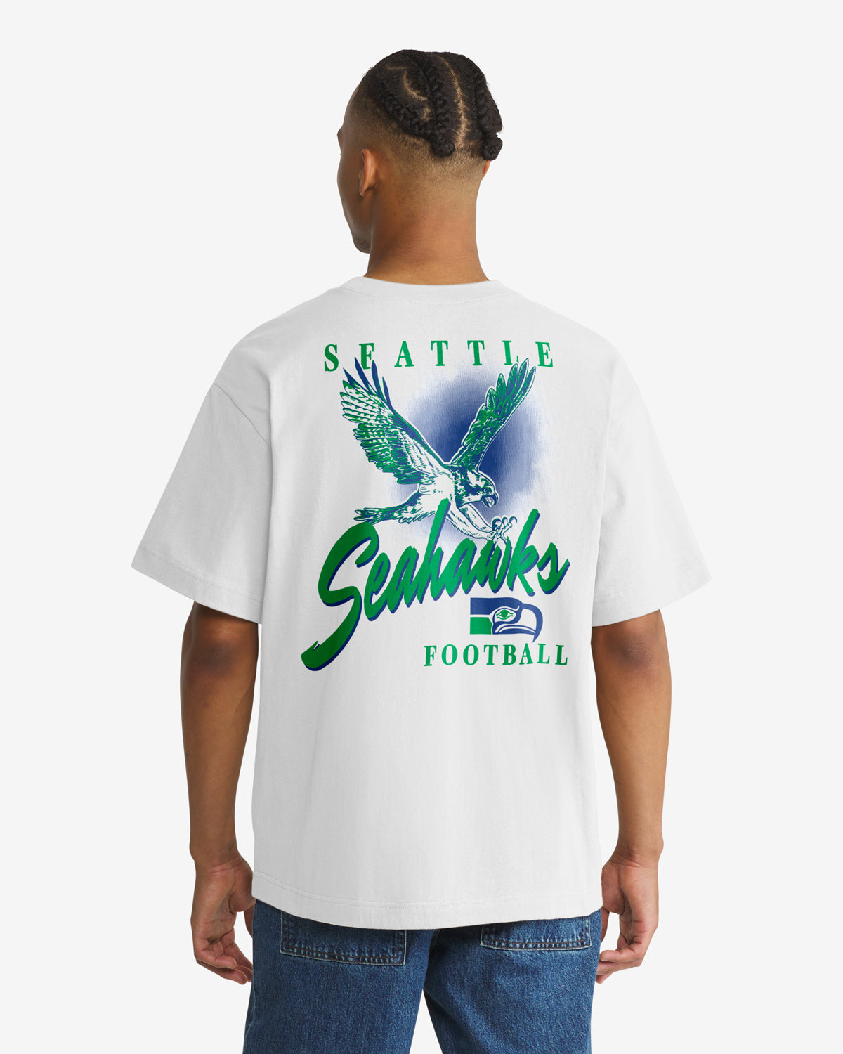 SEATTLE SEAHAWKS HISTORIC BACKER SCRIPT ILLUSTRATED '47 FOUNDATION TEE
