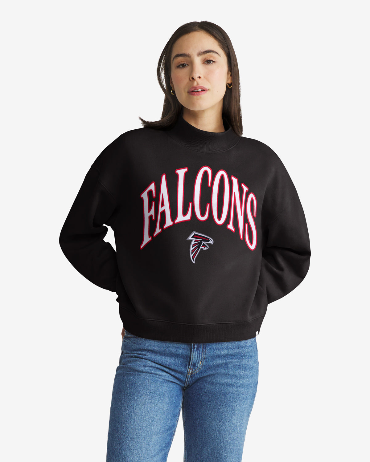 ATLANTA FALCONS VANTAGE '47 WOMEN'S MOCK NECK PULLOVER
