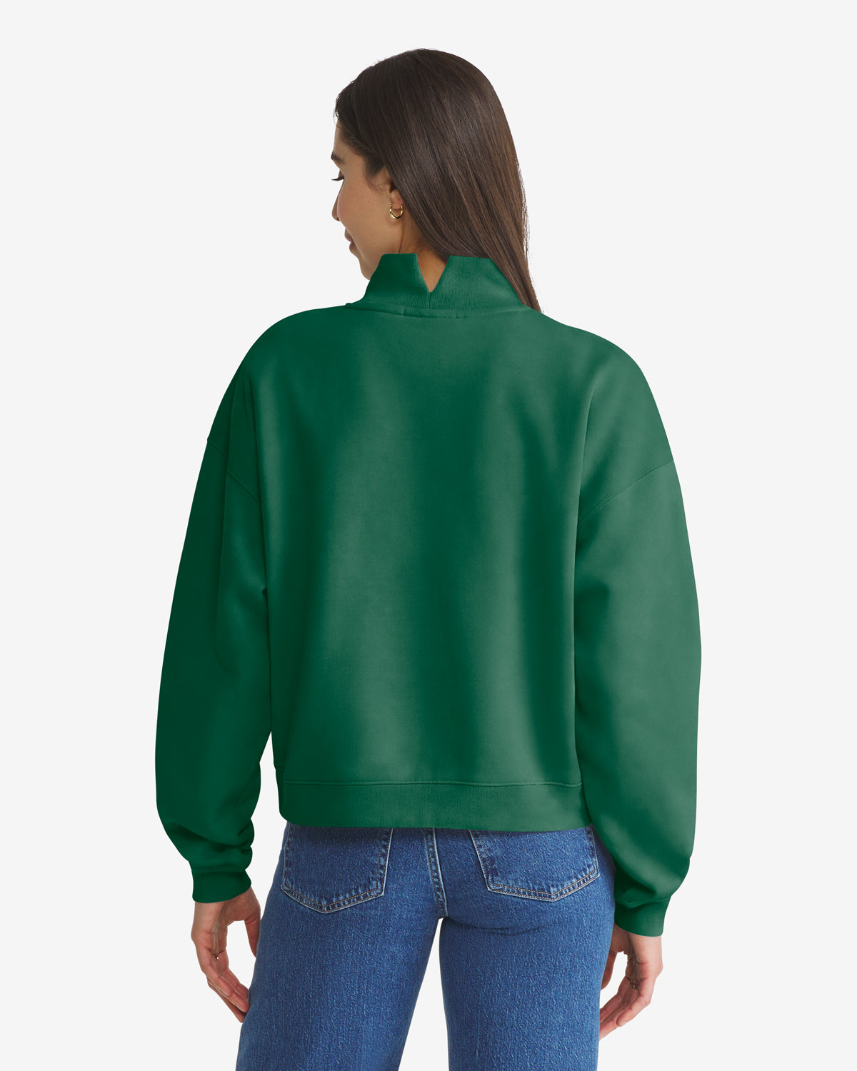 NEW YORK JETS VANTAGE '47 WOMEN'S MOCK NECK PULLOVER