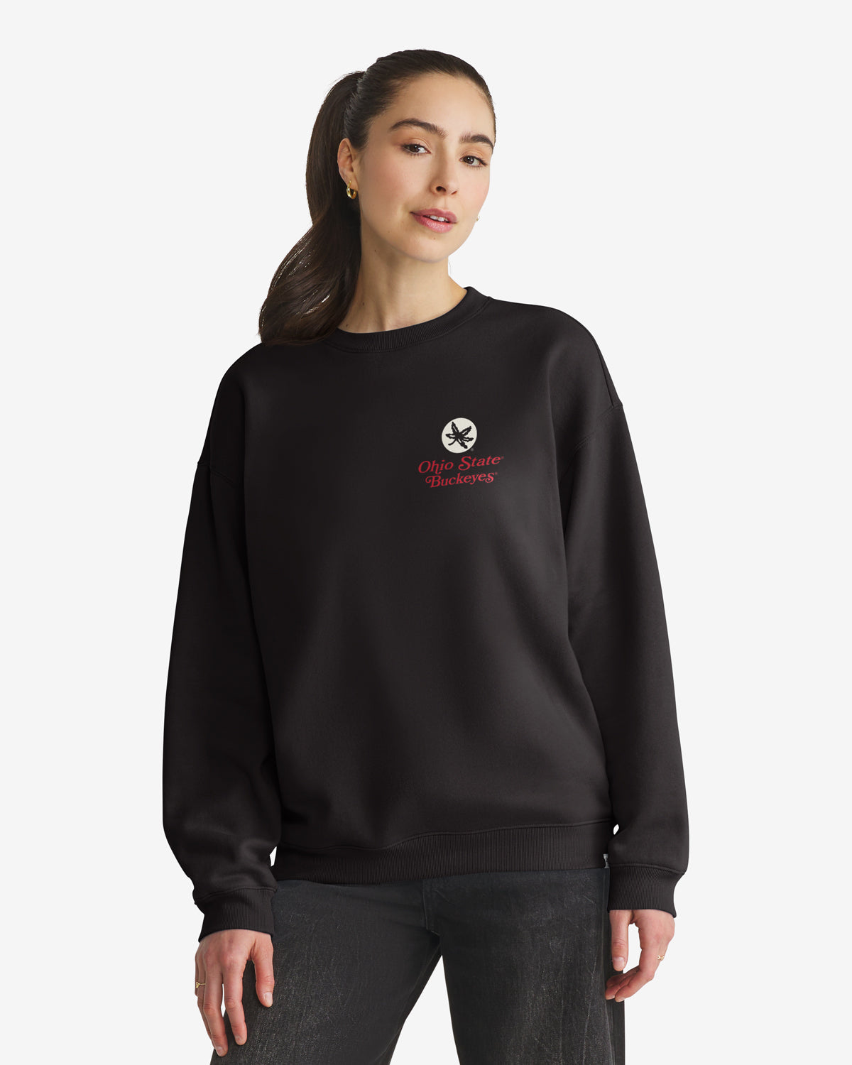 Ohio State Buckeyes Shout It Out '47 Oversized Crew Womens