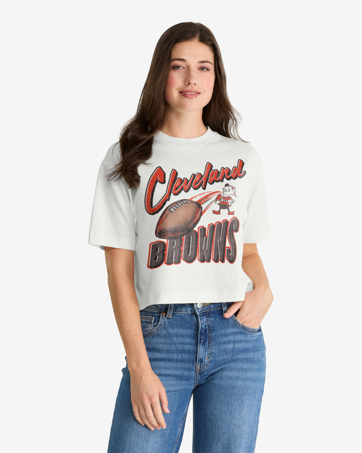 CLEVELAND BROWNS HISTORIC DIME TIME '47 REED CITY TEE WOMENS