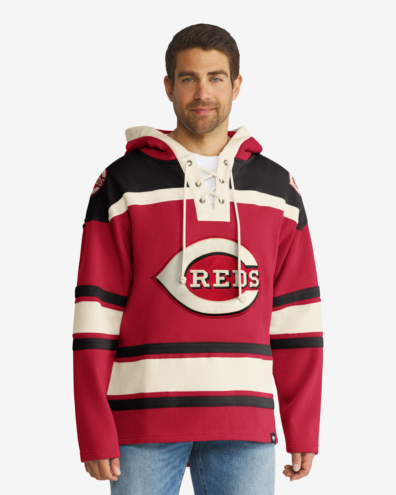 CINCINNATI REDS '47 SUPERIOR LACER PULLOVER HOOD
