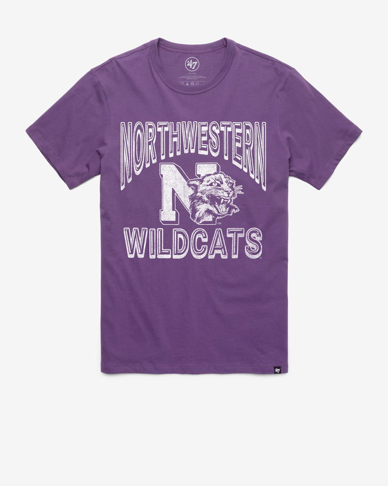 NORTHWESTERN WILDCATS VINTAGE FAN OUT '47 FRANKLIN TEE