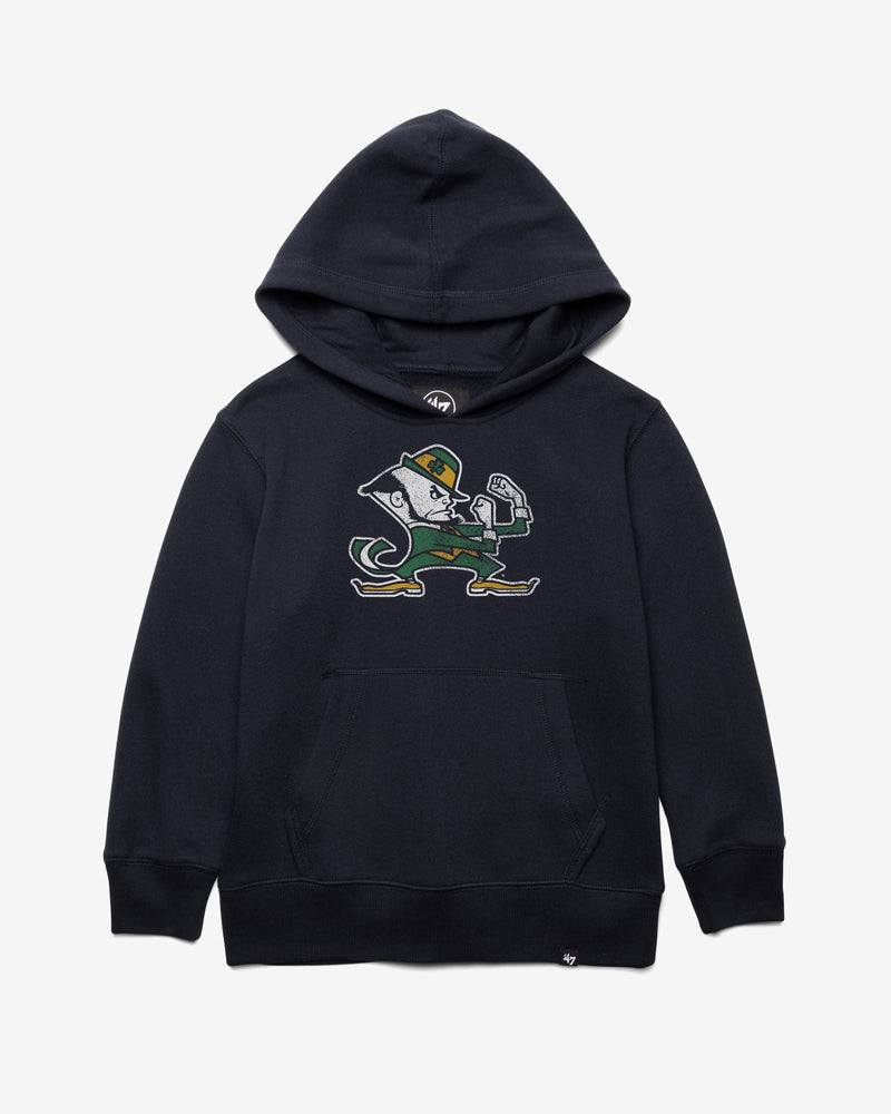 NOTRE DAME FIGHTING IRISH DISTRESSED IMPRINT '47 KID'S HEADLINE HOOD
