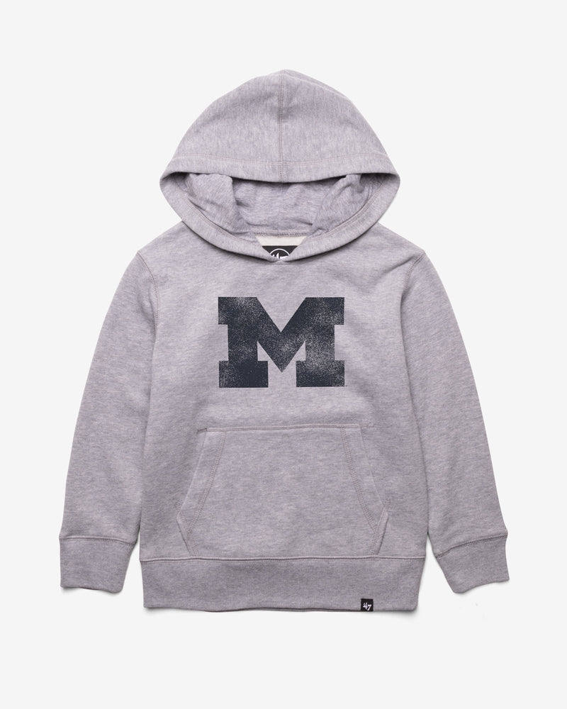 MICHIGAN WOLVERINES DISTRESSED IMPRINT '47 KID'S HEADLINE HOOD
