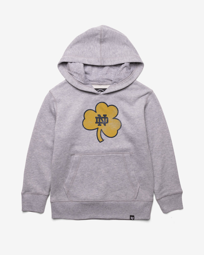 NOTRE DAME FIGHTING IRISH DISTRESSED IMPRINT '47 KID'S HEADLINE HOOD