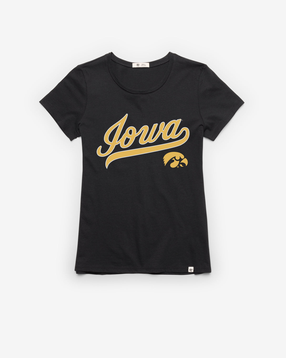 IOWA HAWKEYES TAIL SWEEP '47 FRANKIE TEE WOMENS