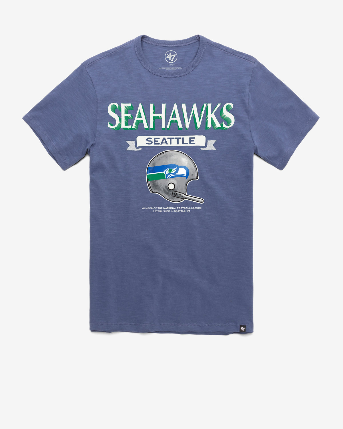SEATTLE SEAHAWKS HISTORIC LONG HAUL '47 SCRUM TEE