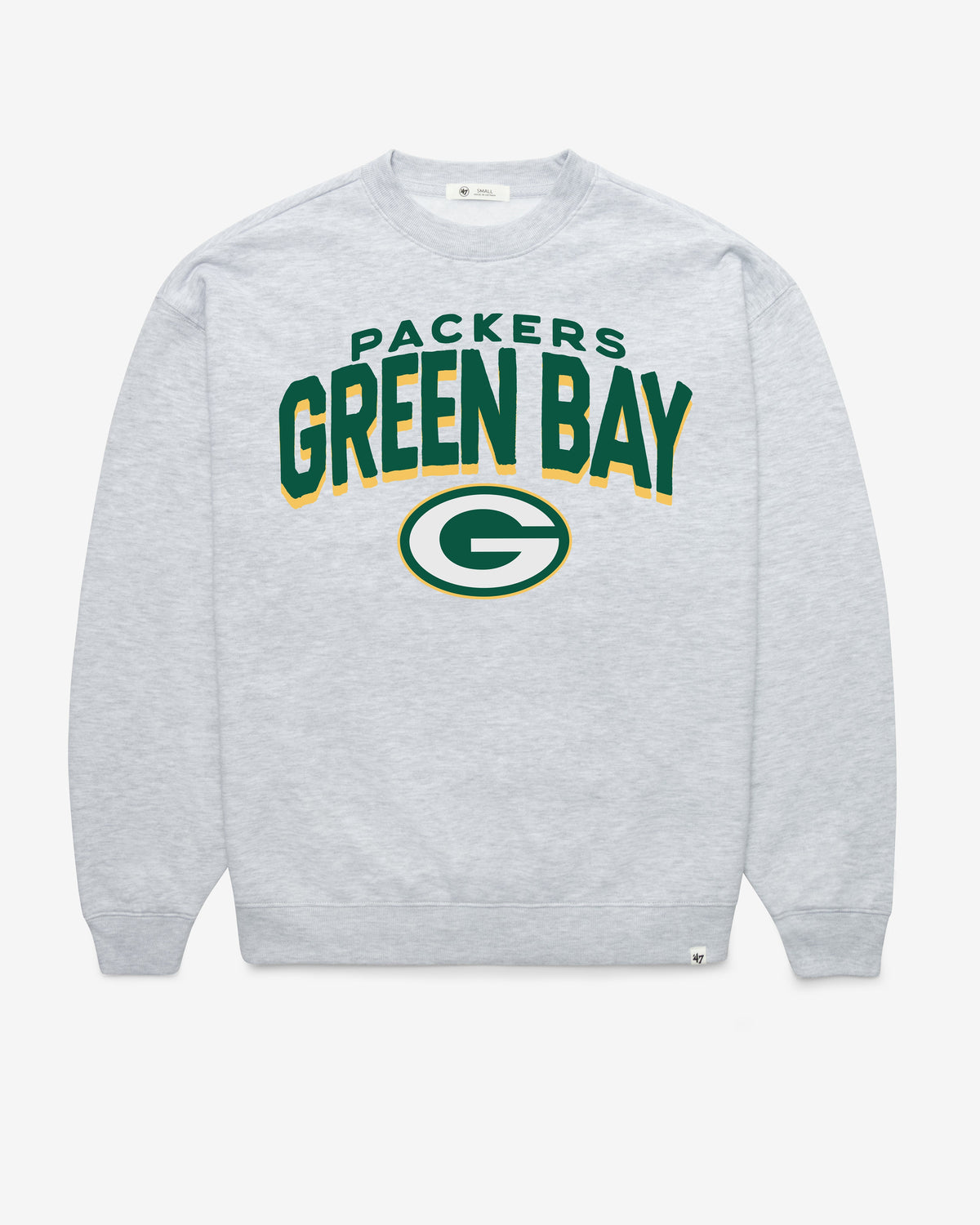 GREEN BAY PACKERS CAMPUS ARCH CLOUD '47 OVERSIZED CREW WOMENS