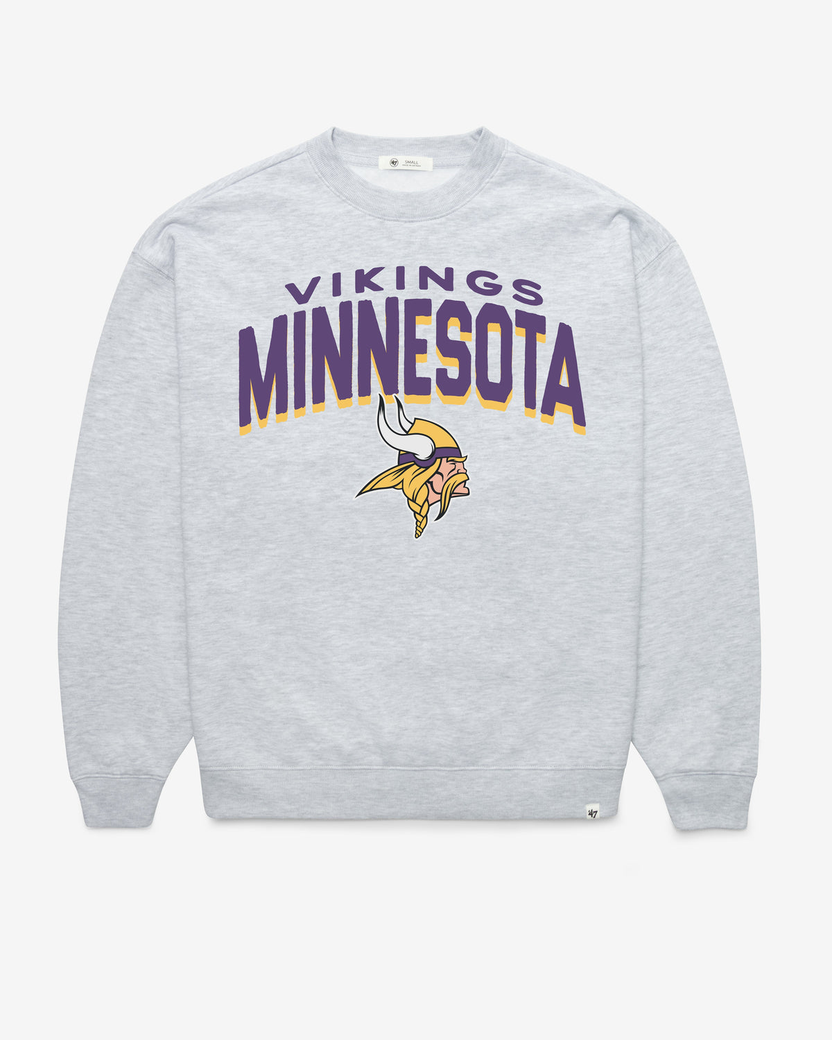 MINNESOTA VIKINGS CAMPUS ARCH CLOUD '47 OVERSIZED CREW WOMENS