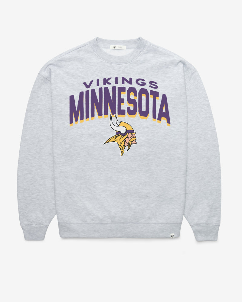 MINNESOTA VIKINGS CAMPUS ARCH CLOUD '47 OVERSIZED CREW WOMENS