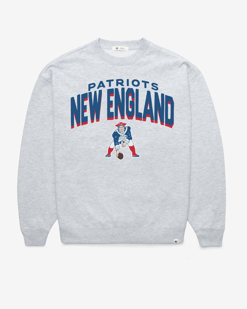 NEW ENGLAND PATRIOTS HISTORIC CAMPUS ARCH CLOUD '47 OVERSIZED CREW WOMENS