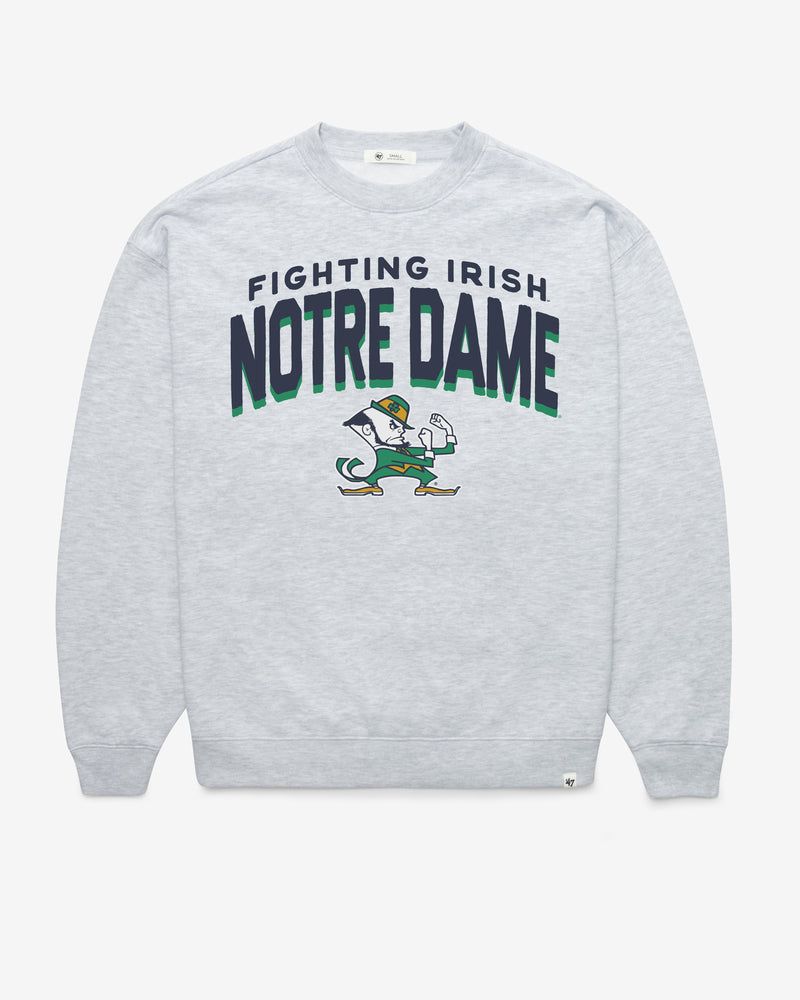 NOTRE DAME FIGHTIN IRISH CAMPUS ARCH CLOUD '47 OVERSIZED CREW WOMENS