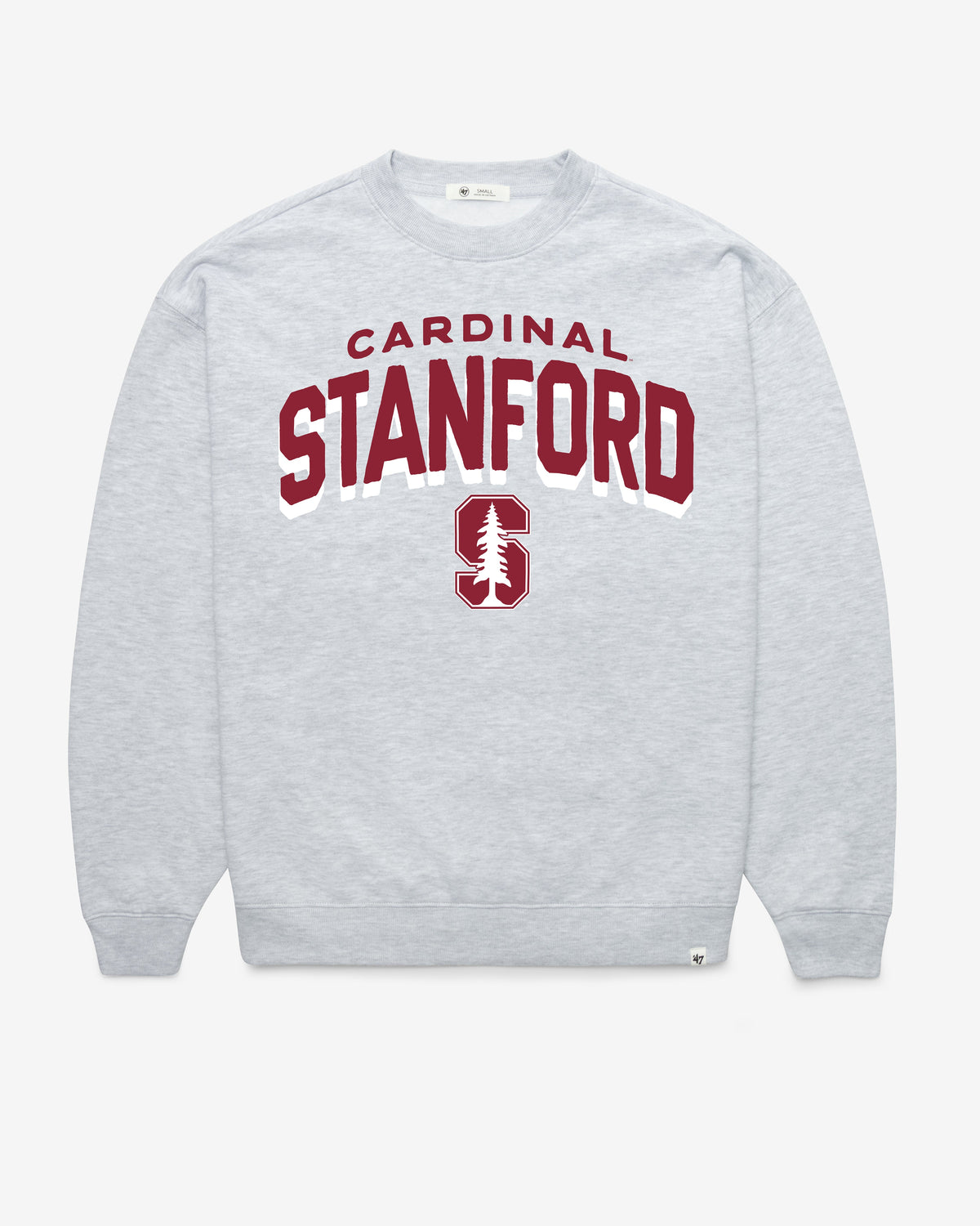 STANFORD CARDINAL CAMPUS ARCH CLOUD '47 OVERSIZED CREW WOMENS