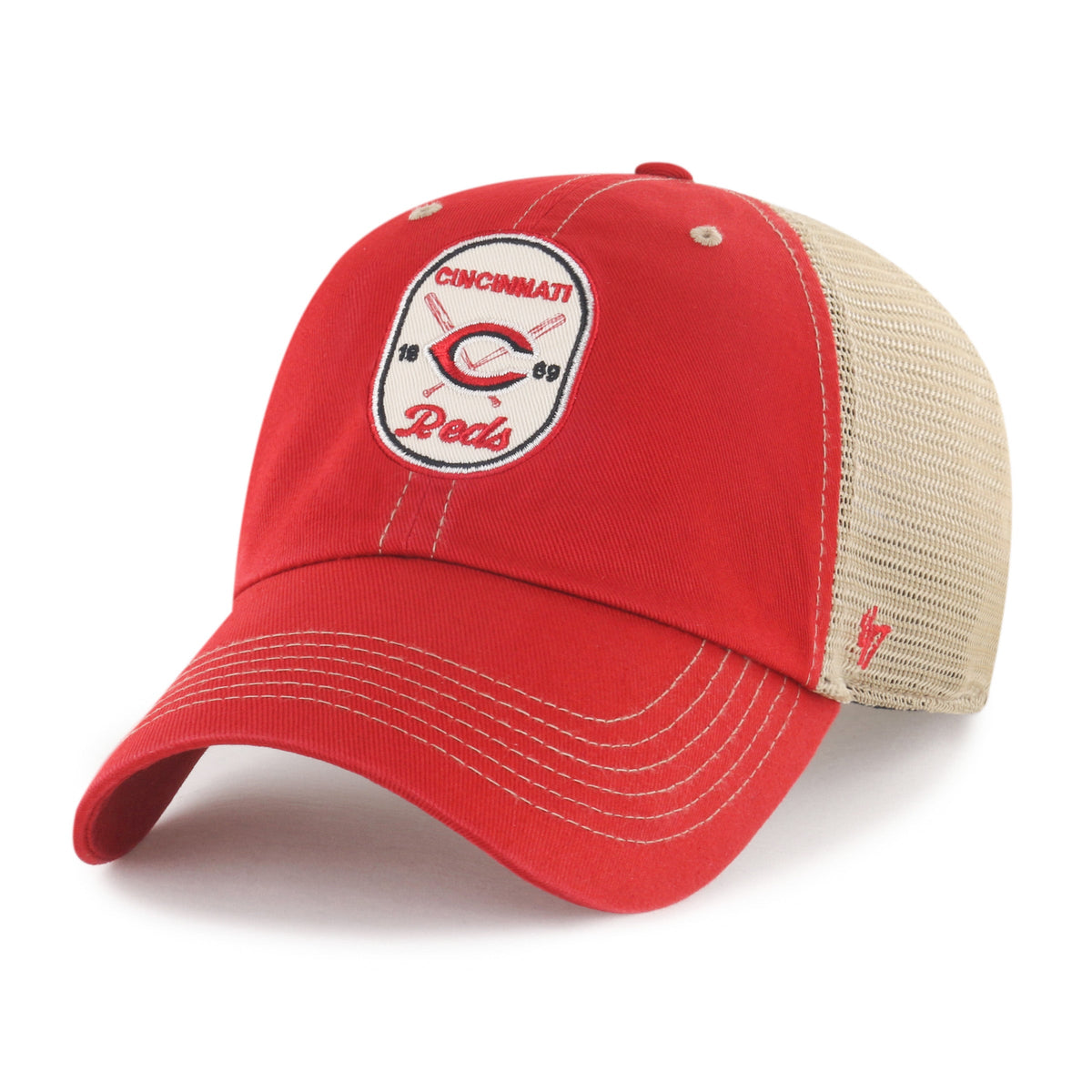 CINCINNATI REDS CROSSPATCH MESH '47 CLEAN UP