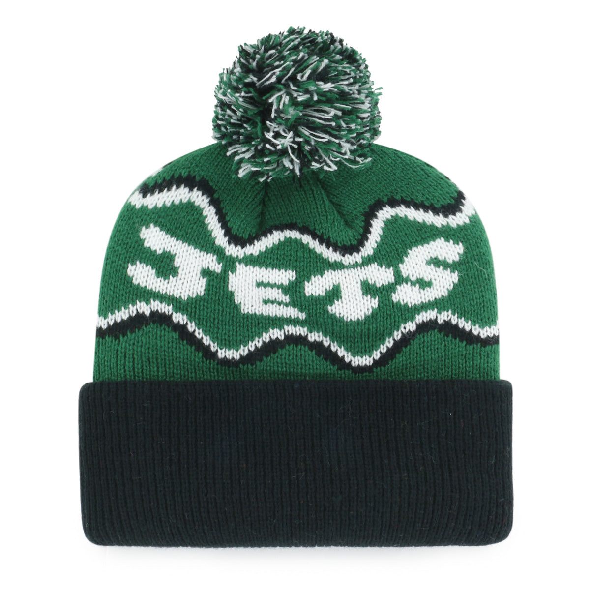 NEW YORK JETS SQUIGGLE SCRIPT '47 KID'S CUFF KNIT