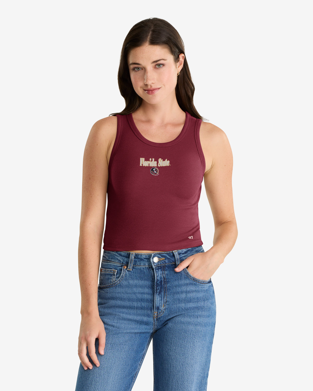 FLORIDA STATE SEMINOLES STRAIGHT CUT '47 BABY RIB TANK WOMENS