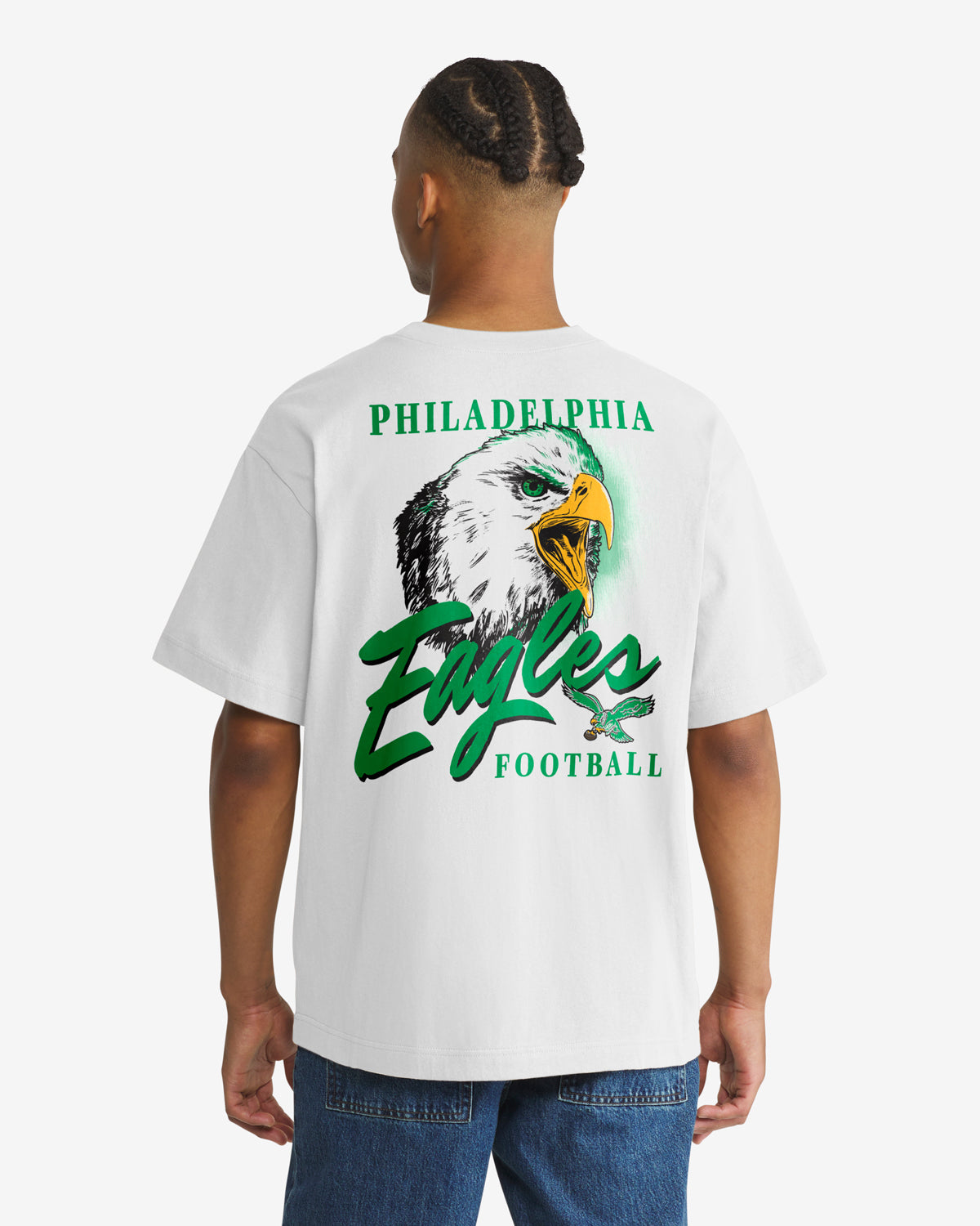 PHILADELPHIA EAGLES HISTORIC BACKER SCRIPT ILLUSTRATED '47 FOUNDATION TEE